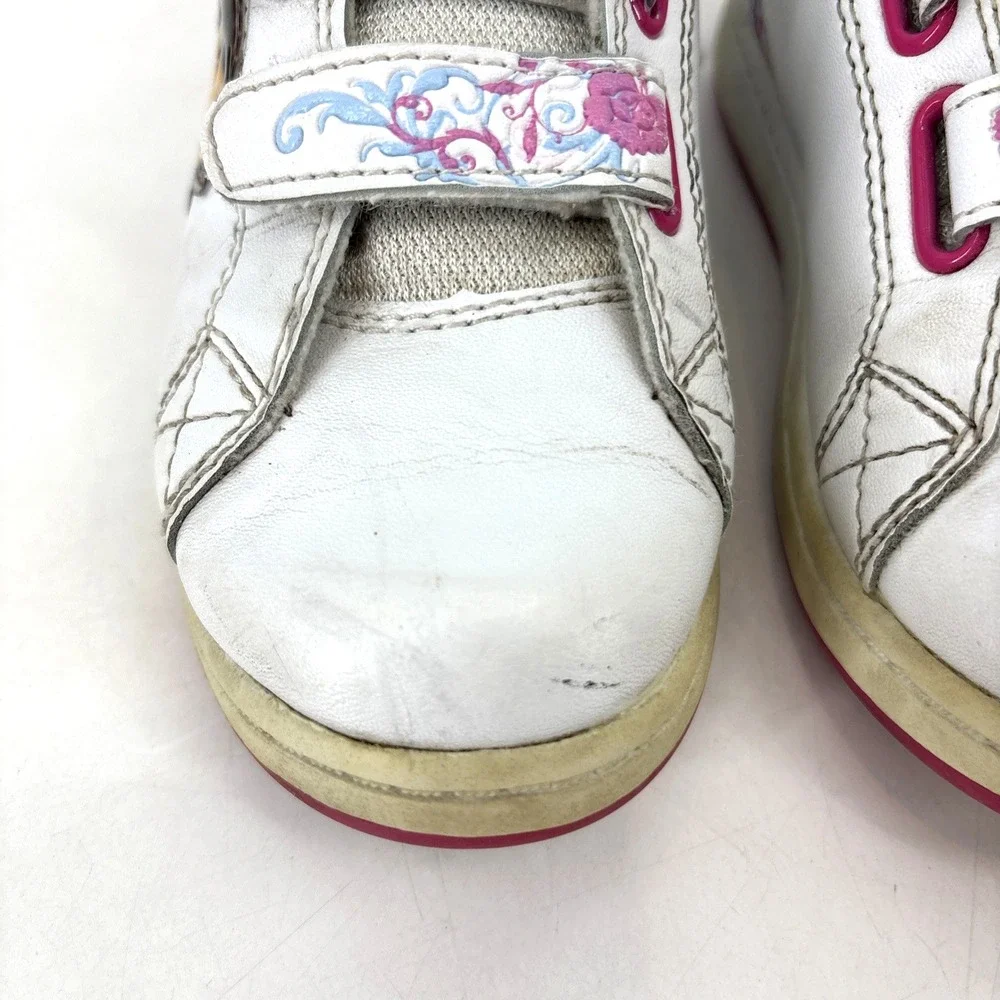 Y2K 2008 Nickelodeon Jr Dora The Explorer White Pink Tennis Shoes Size 11 Girls‎